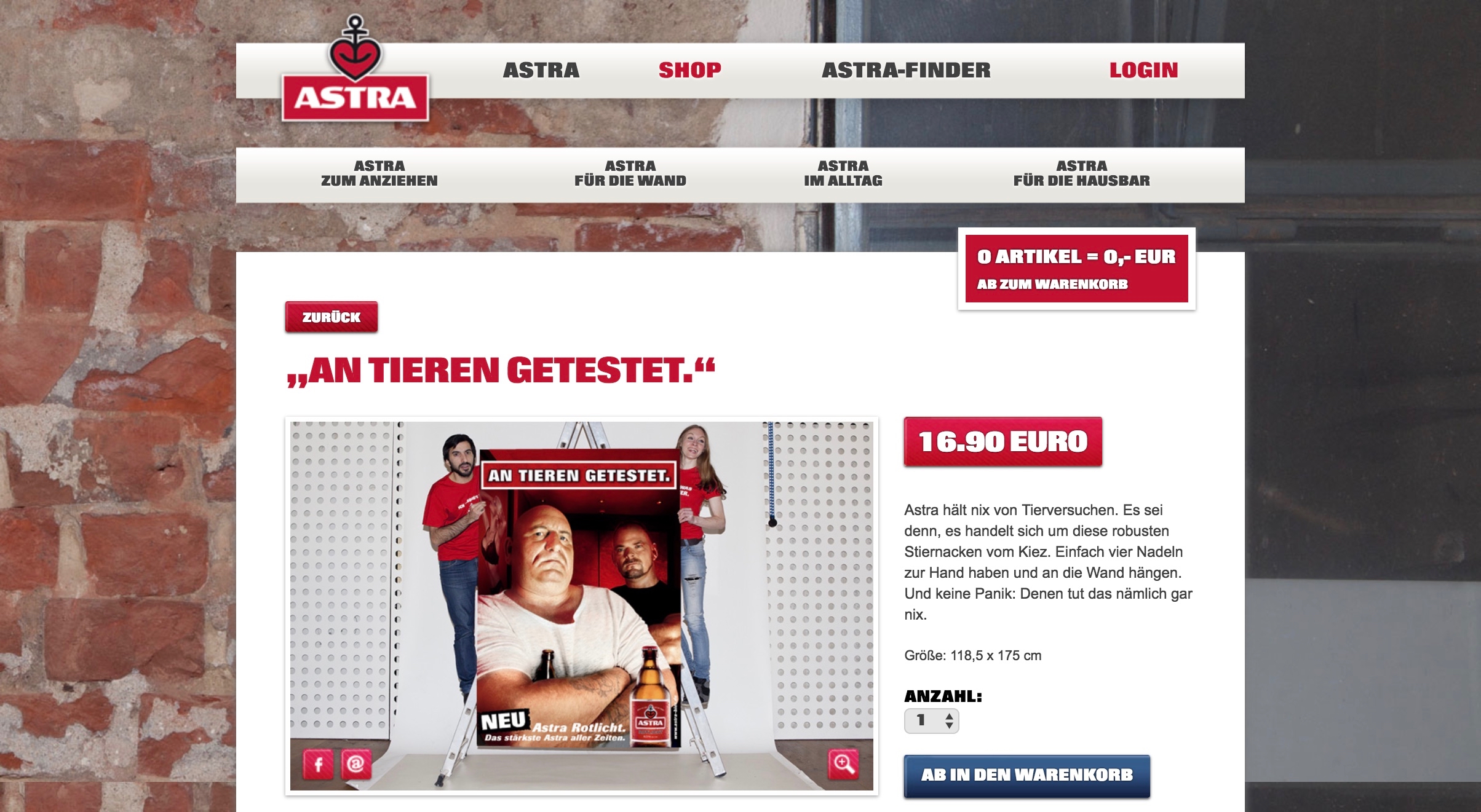 Astra Online Shop Plakat